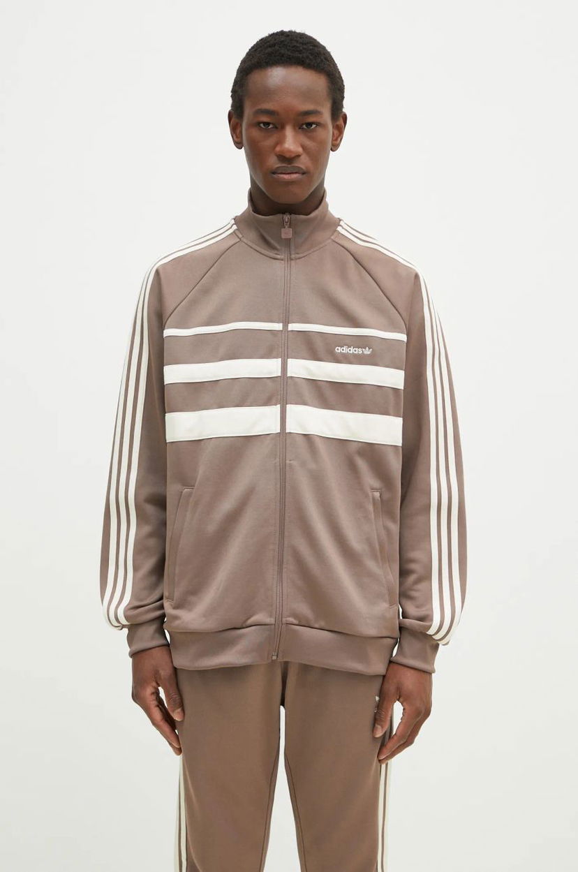Träningsoverall adidas Originals adidas Originals First Tracktop Brun | JP1043