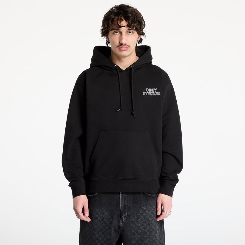 Sweatshirt OBEY OBEY Studios Palette Hoodie Svart | 117464052-BLK