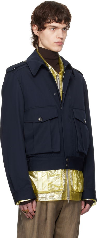 Bomberjacka Dries Van Noten Dries Van Noten Wool Gabardine Jacket Beige | 251-020510-1176, 4