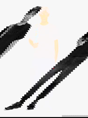 T-shirt Diesel Diesel Oval Logo T-Shirt Svart | A174020NJBM9XX, 1