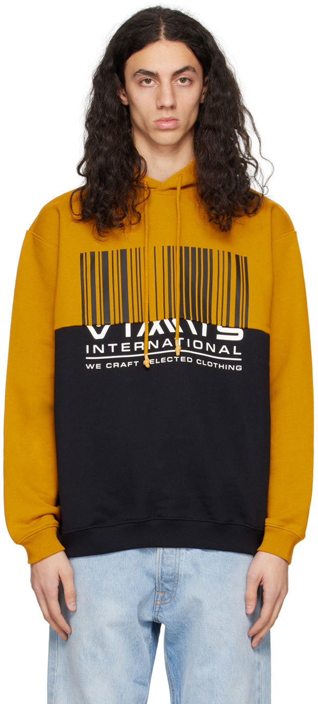 Sweatshirt VETEMENTS VTMNTS International Graphic Print Hoodie Gul | VL16HD600M