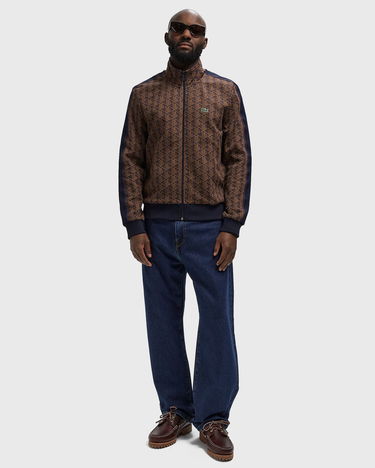 Sweatshirt Lacoste Monogram Pattern Full-Zip Track Sweatshirt with Side Stripes Flerfärgad | SH1368-9I4, 2
