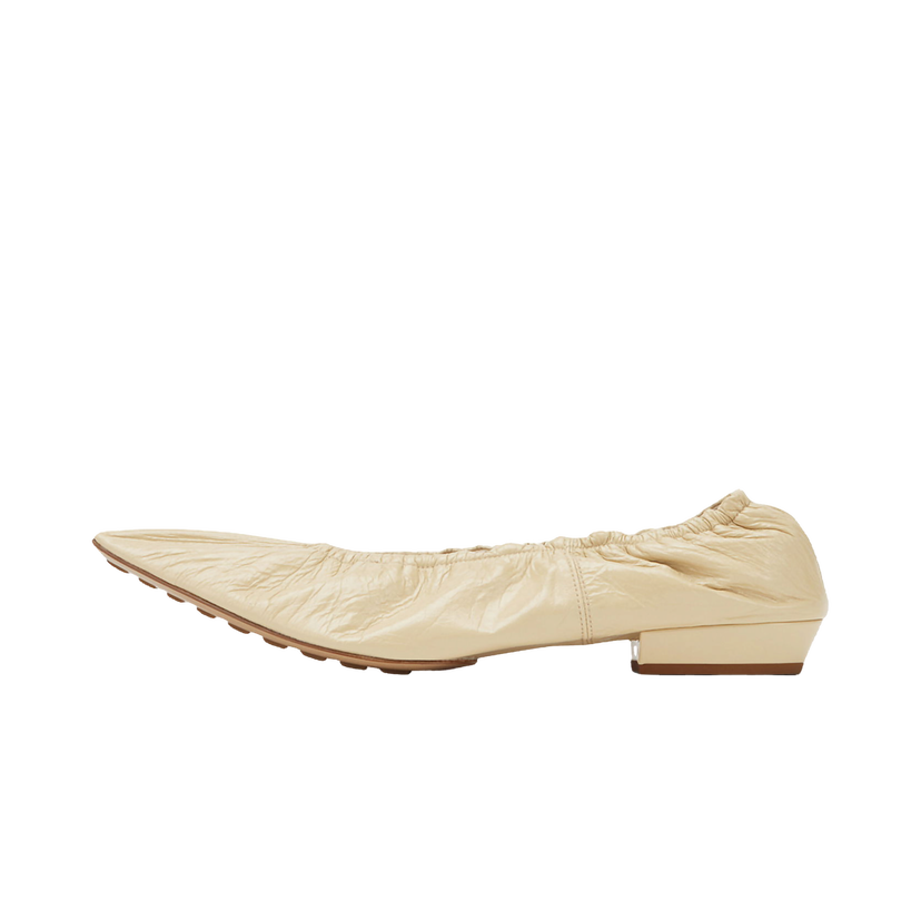 Sneakers och skor Bottega Veneta Leather Ballet Flats Beige | 652273VBP102624