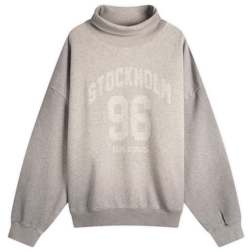 Sweatshirt Acne Studios Fady College High Neck Sweatshirt, Size Large Grå | AI0166-990