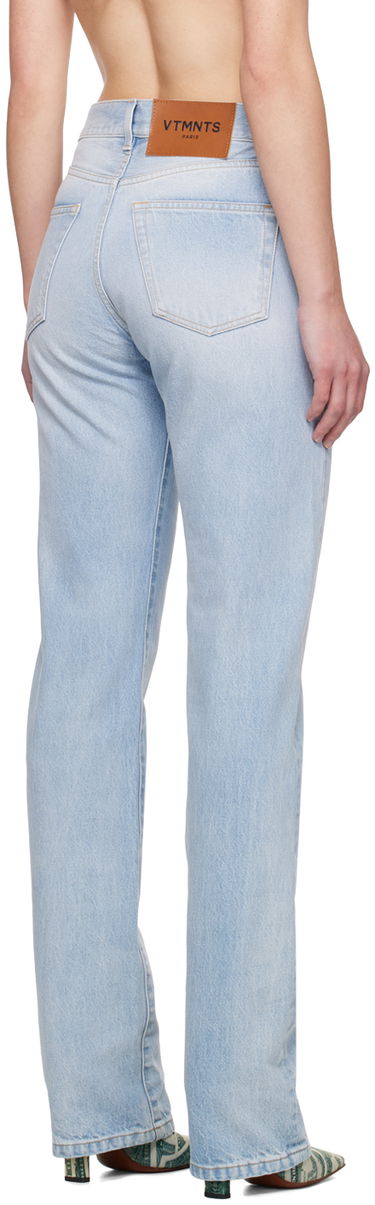 Jeans VETEMENTS Embroidered Jeans Blå | VL20PA280L, 2