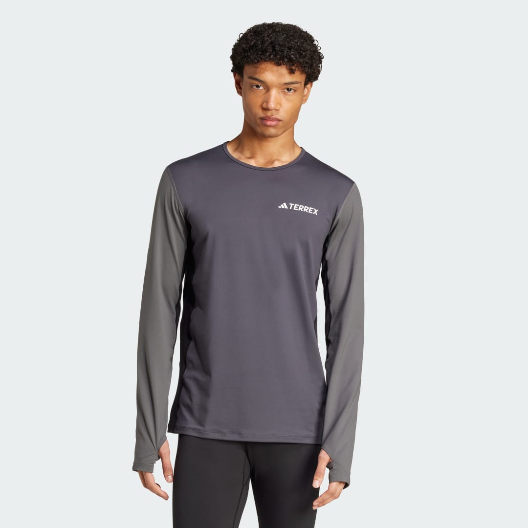 T-shirt adidas Performance Long Sleeve Base Layer Tee Grå | JC8198, 0