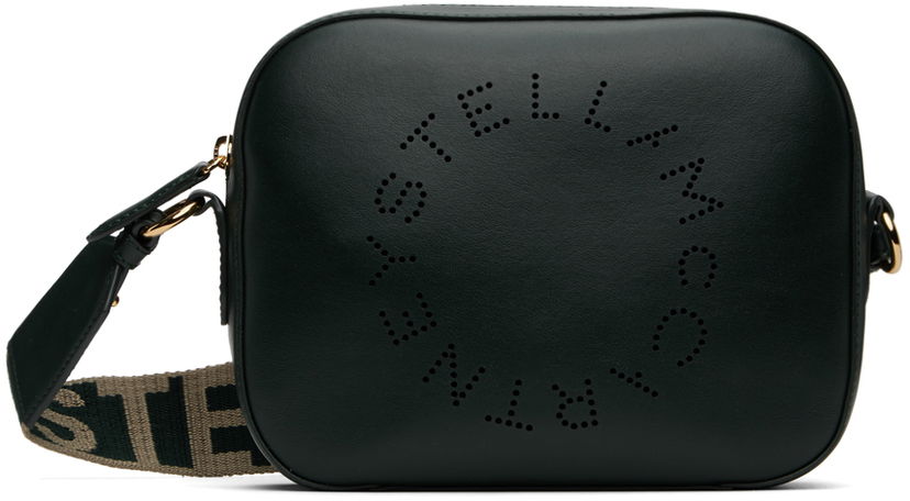Axelväska Stella McCartney Stella McCartney Logo Crossbody Bag Grön | 700266W8542