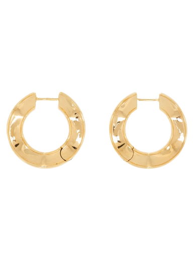 Örhängen Bottega Veneta Hoop Earrings Beige | 741369 VAHU0