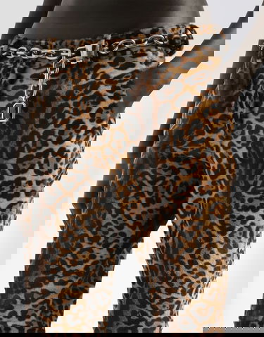 Byxor Dolce & Gabbana Dolce & Gabbana Leopard-Print Calf Hair Trousers Flerfärgad | FTDE8LHULXRS9001, 3