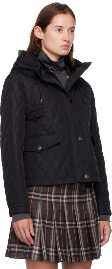 Jacka Burberry Burberry Pembroke Quilted Hooded Jacket Svart | 8113838, 1