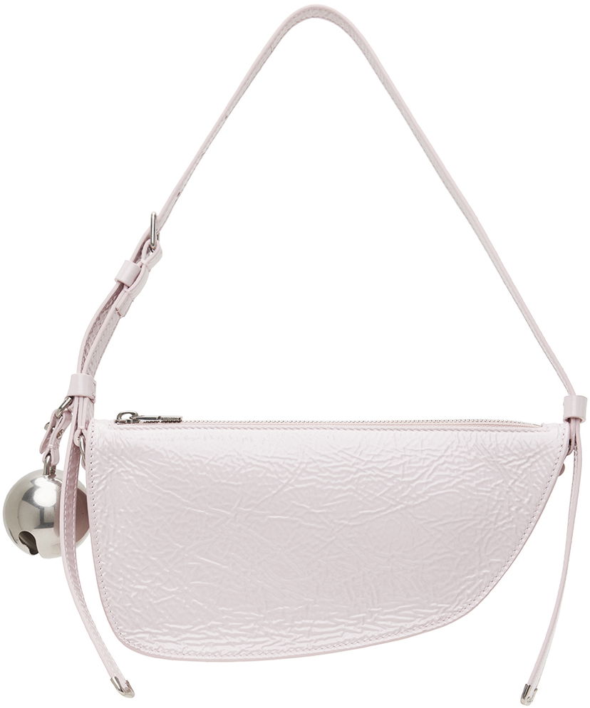 Axelväska Burberry Mini Crescent Shoulder Bag Rosa | 8081655