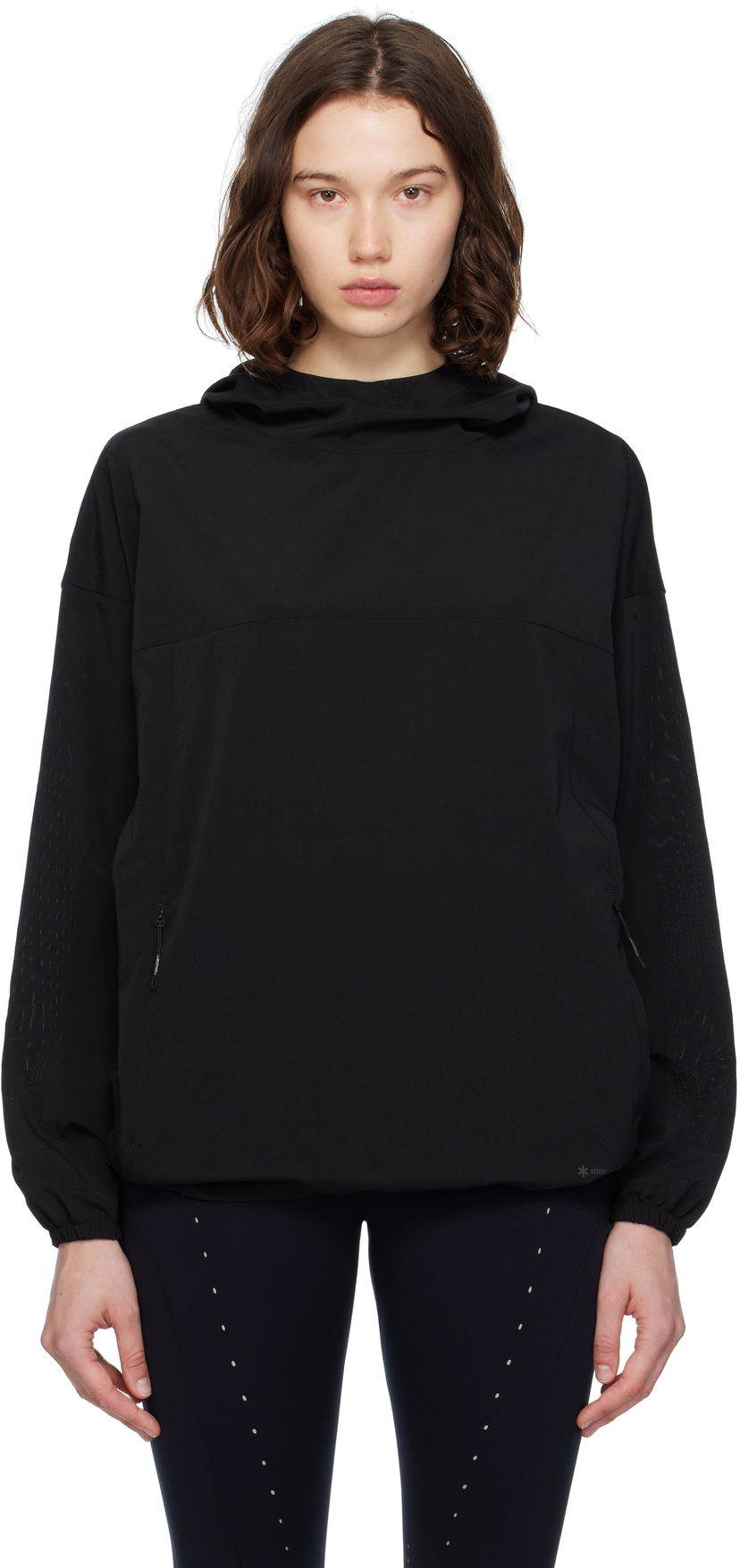 Vindjacka Snow Peak Snow Peak Breathable Quick Dry Anorak Svart | JK-25SU015