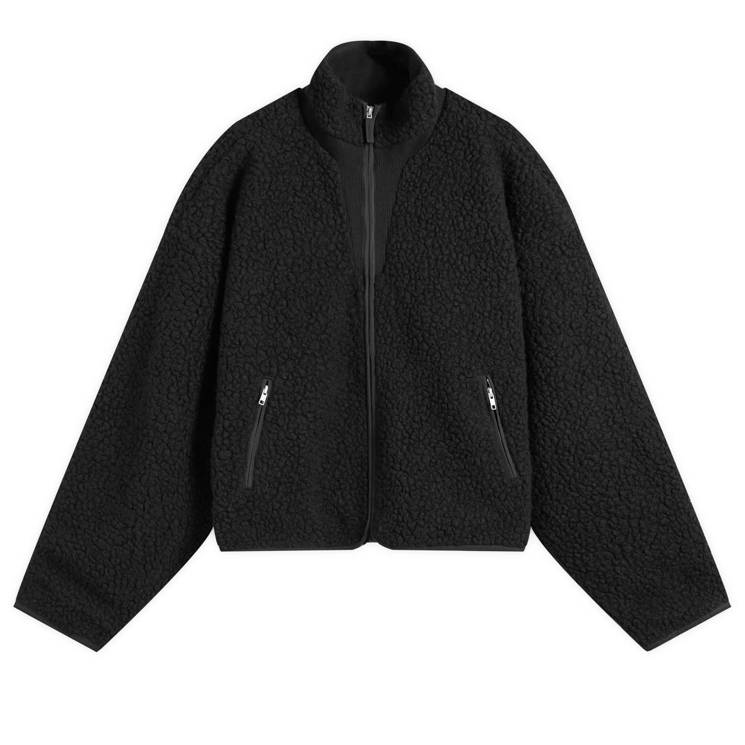 Jacka Entire Studios Fleece Jacket, Size Large Svart | ESU-W25-1045-BL, 1