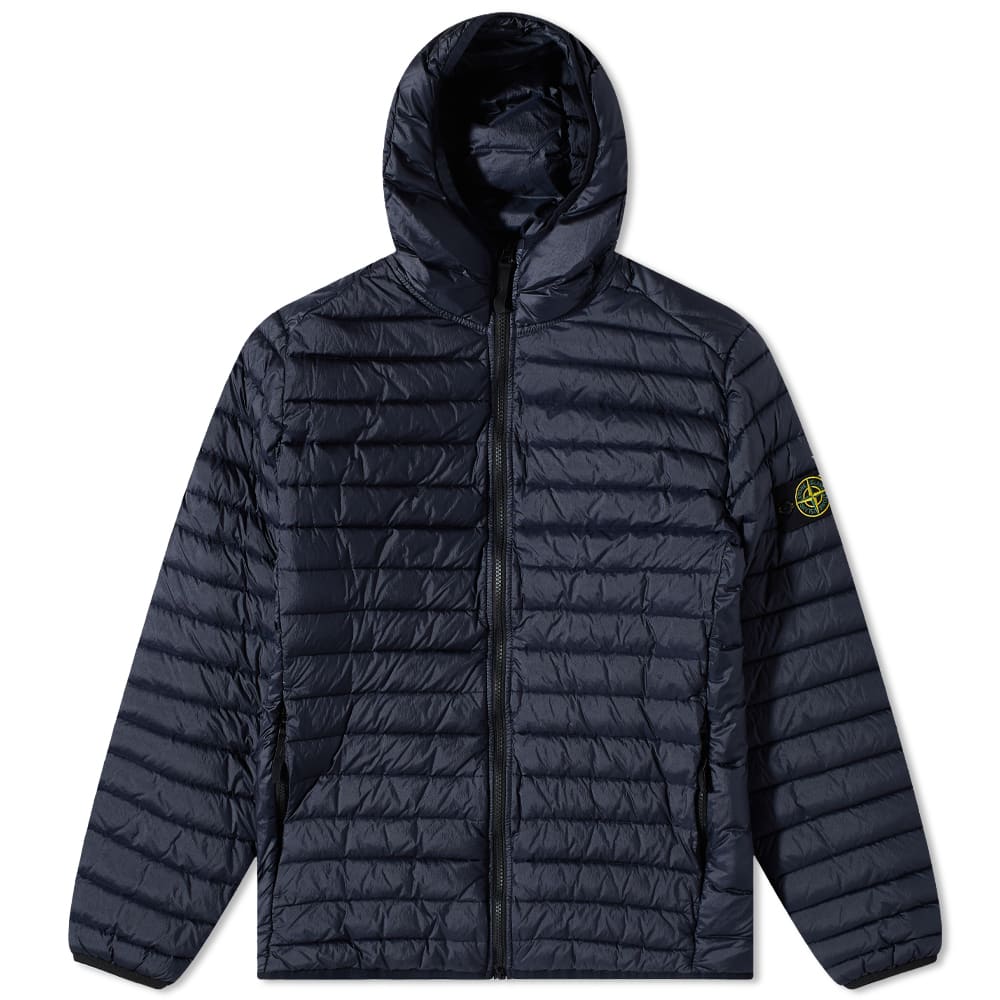 Pufferjacka Stone Island Lightweight Hooded Down Jacket Mörkblå | 771540324-V0020, 0