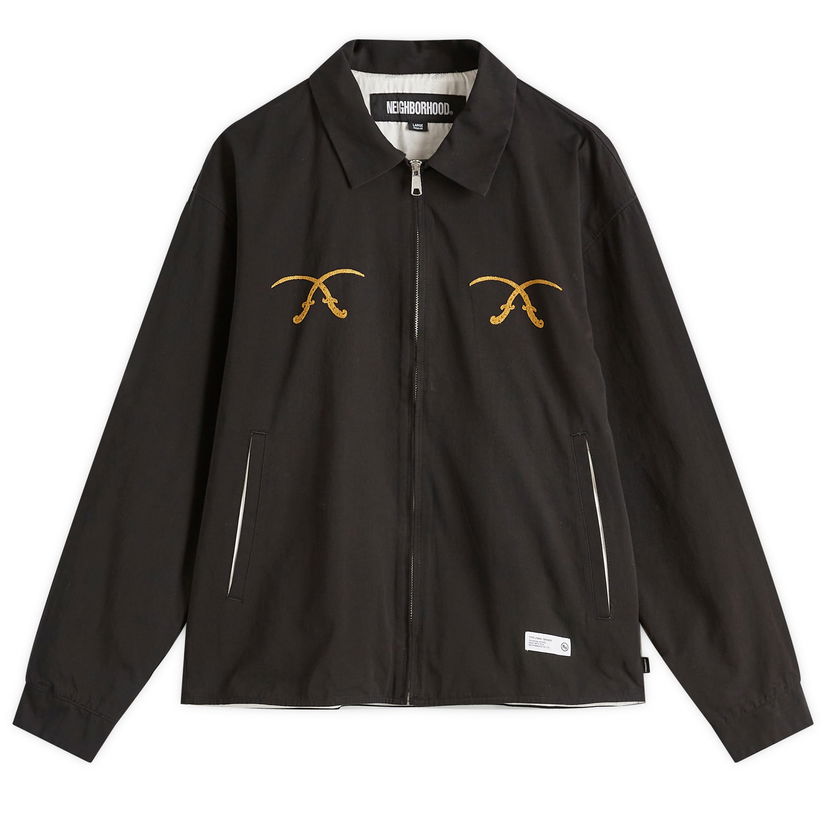Jacka Neighborhood Souvenir Jacket, Size Large Svart | 251UTNH-JKM03-BLK