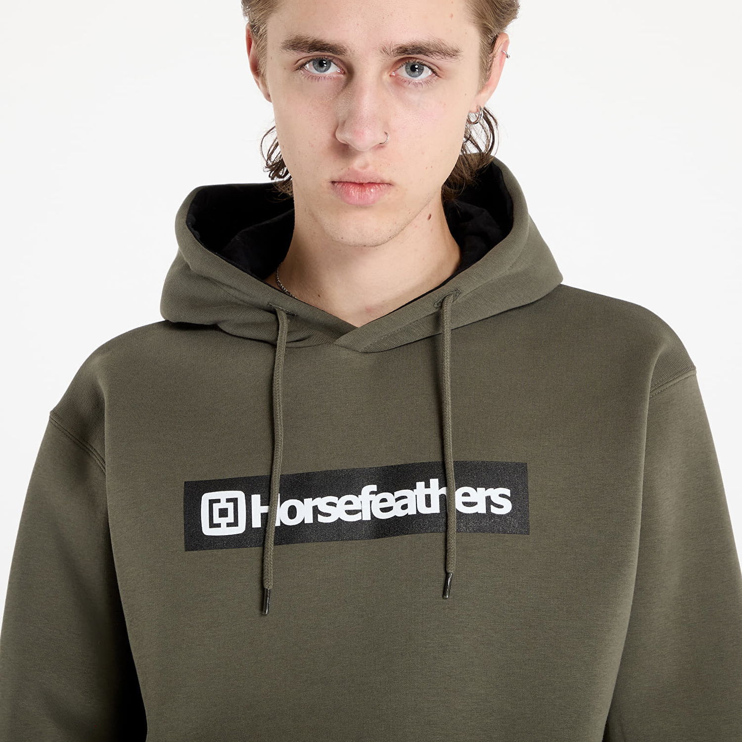 Sweatshirt Horsefeathers Drown Sweatshirt Burnt Olive M Brun | SM1325H, 1