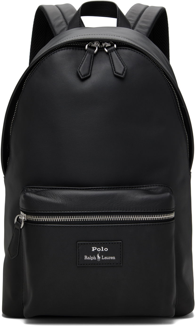 Ryggsäck Polo by Ralph Lauren Polo Ralph Lauren Smooth Leather Backpack Svart | 405962452001
