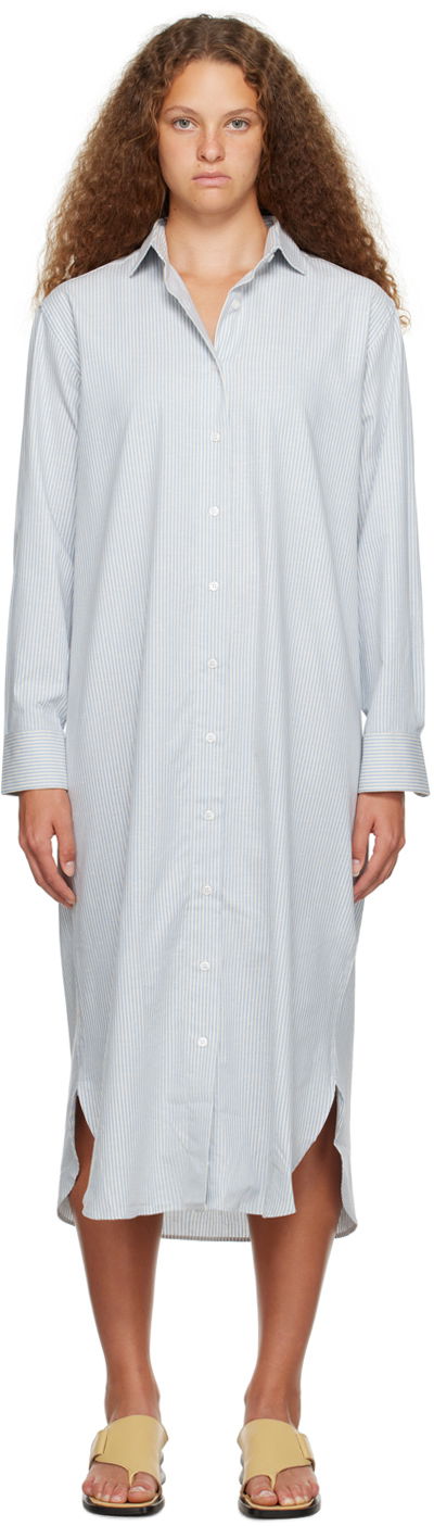 Klä Baserange Ole Midi Shirt Dress Blå | DROL-OC-000