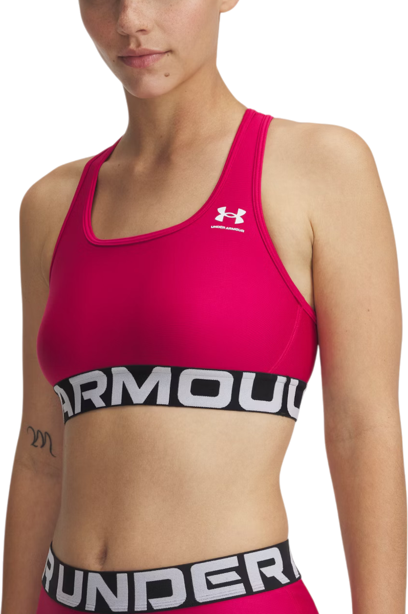 Behå Under Armour Under Armour HG Mid Branded Sports Bra Rosa | 1383544-681