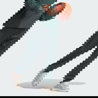 Byxor och jeans adidas Performance Basketball Brushed Grön | IT2475, 3