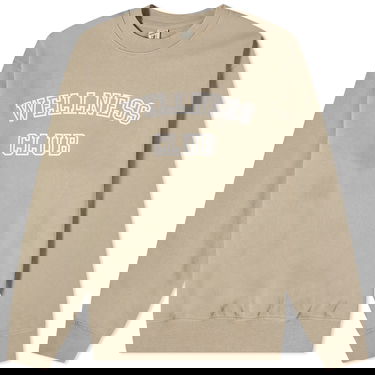 Sweater Sporty & Rich Wellness Club Flocked Crew Sweat Beige | CRAW2340EL, 0