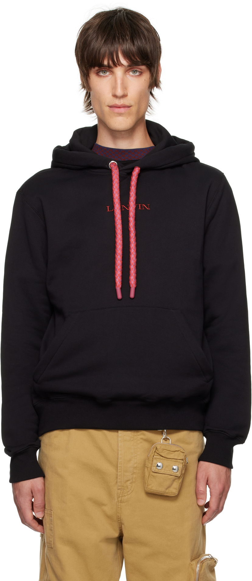 Sweatshirt LANVIN Tubular Curb Hoodie Svart | RM-HO0001-J155-H24