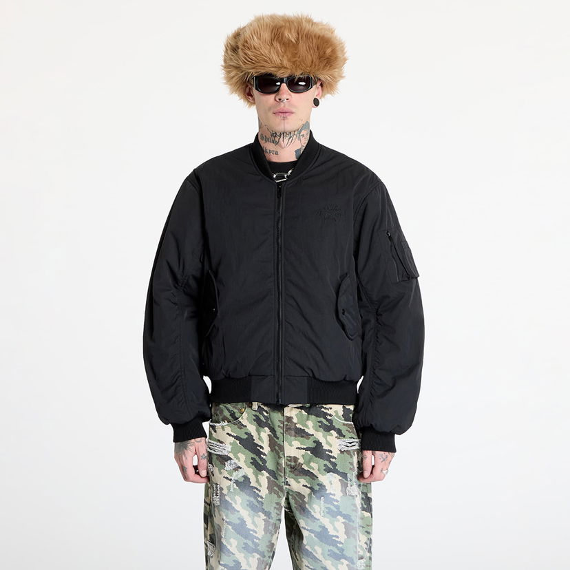 Bomberjacka Footshop PROSTO x Oversized Bomber Jacket Svart | FTSHP_412