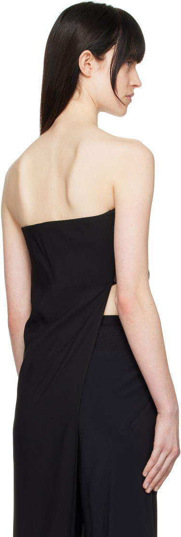 Klä Rick Owens Rick Owens Hollywood Lido Draped Strapless Top Svart | RP01E7135 Y, 2