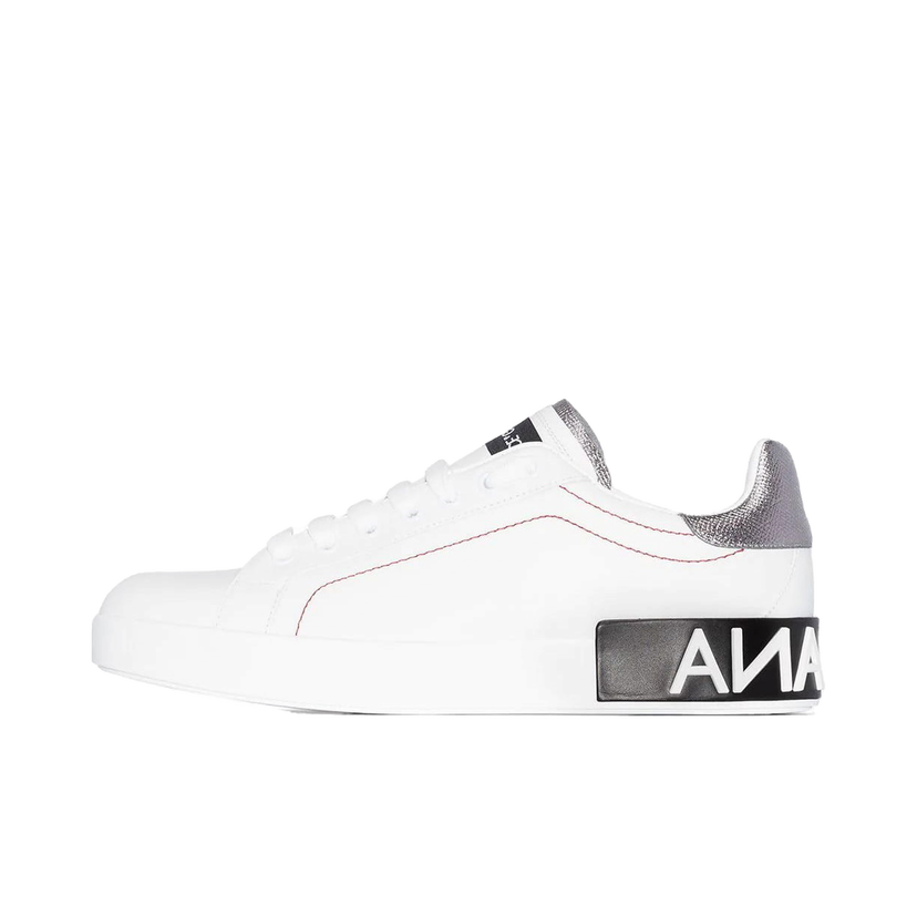 Sneakers och skor Dolce & Gabbana Portofino White Metallic Grey W Vit | CK1587AH5278B441