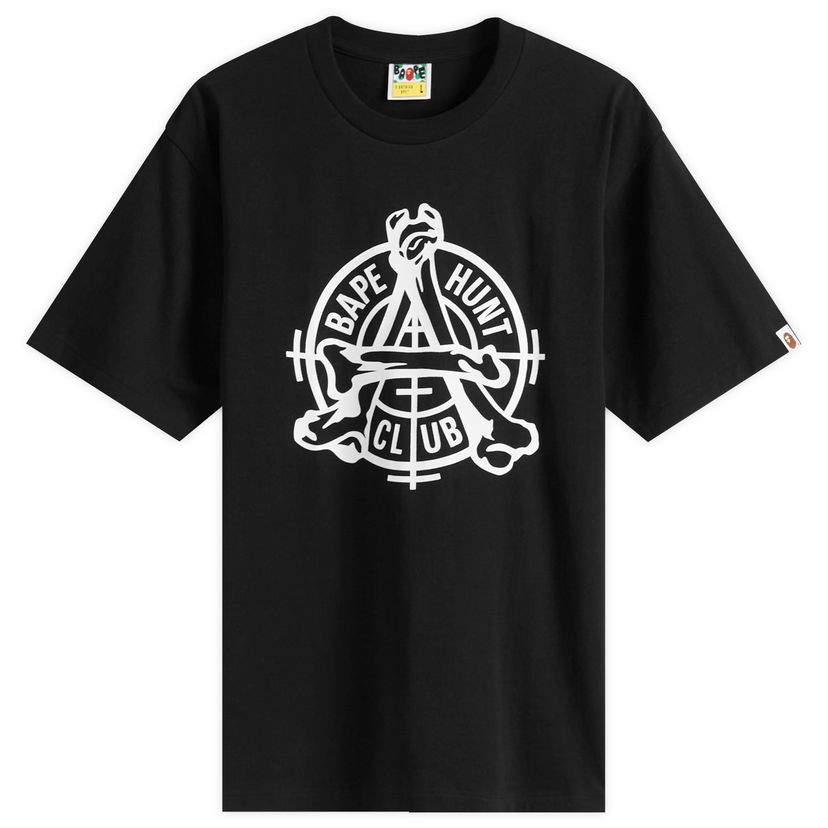 T-shirt BAPE Bathing Ape Hunt Club Tee Small Svart | 001TEL801053M-BLK