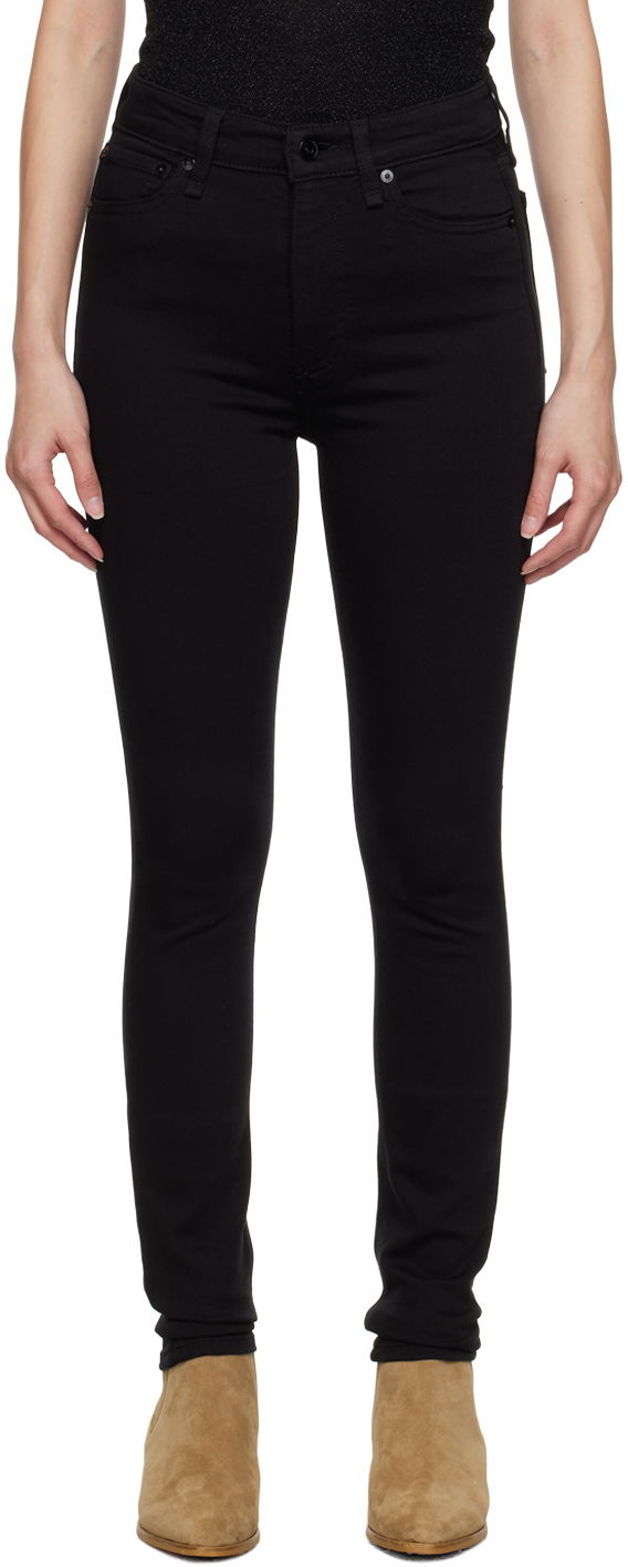 Jeans rag & bone Nina Slim-Fit Jeans Svart | WDD21S2664N5BL