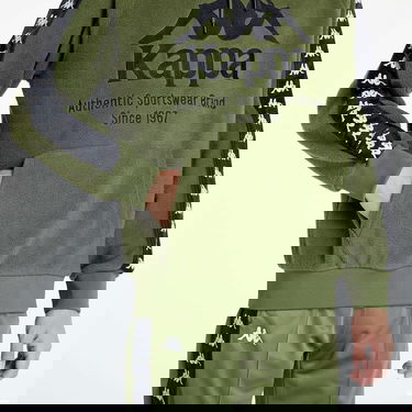 Sweatshirt Kappa Banda Viper Hoodie Grön | 34181UW C1B, 4