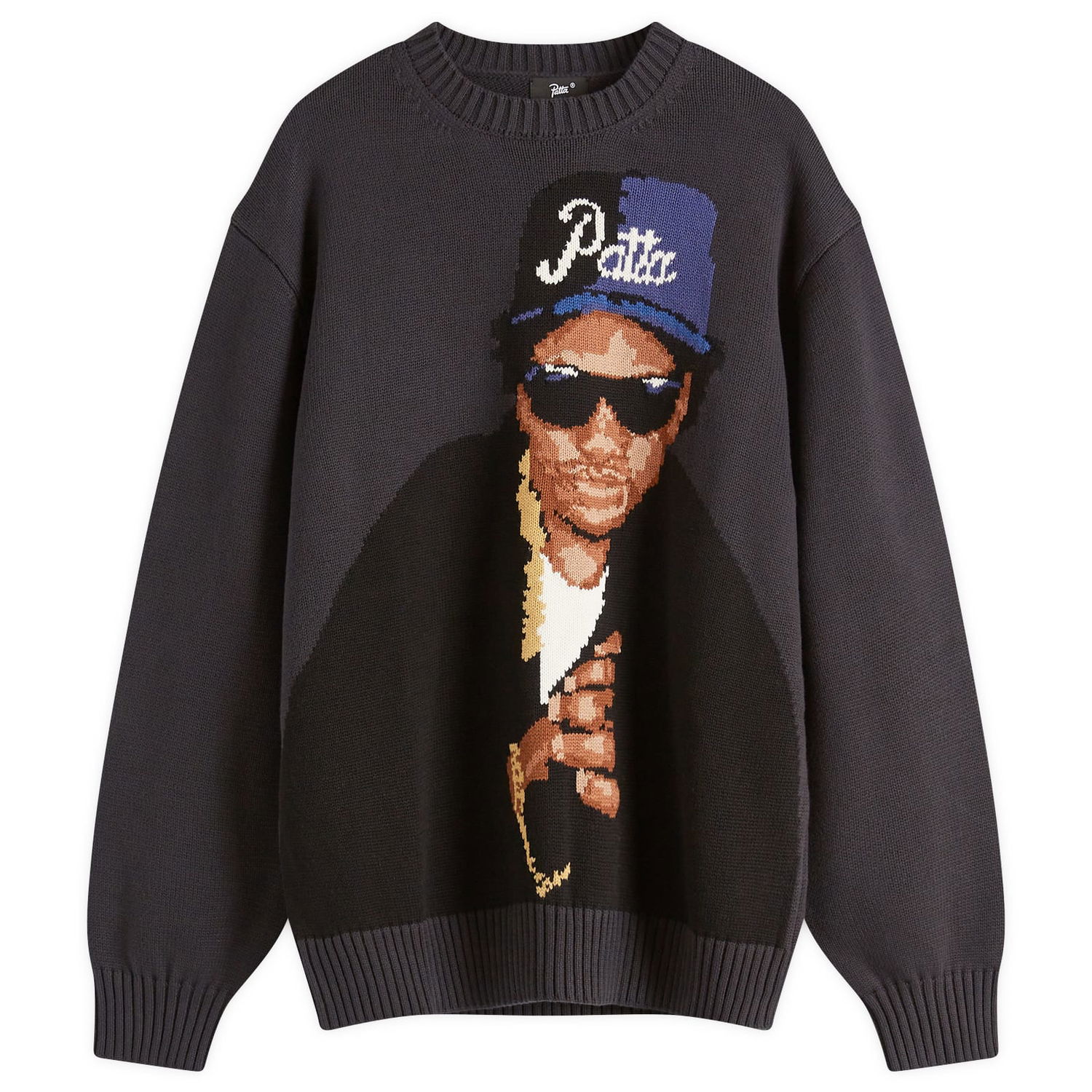 Sweater Patta Patta Old School Knit Jumper Grå | POC-SS25-7000-324-0006-086, 0