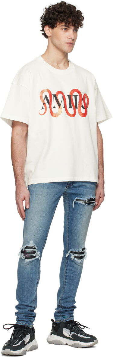 T-shirt AMIRI Snake Print T-Shirt Vit | AMJYTE1155, 3