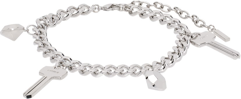 Armband We11done Charm Chain Bracelet With Keys Metallisk | WD-AJ3-24-530-U-SV
