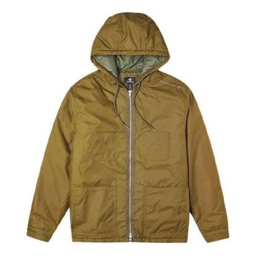 Parkas Converse Men's Quilted Hooded Chore Coat Grön | 10021637-A02