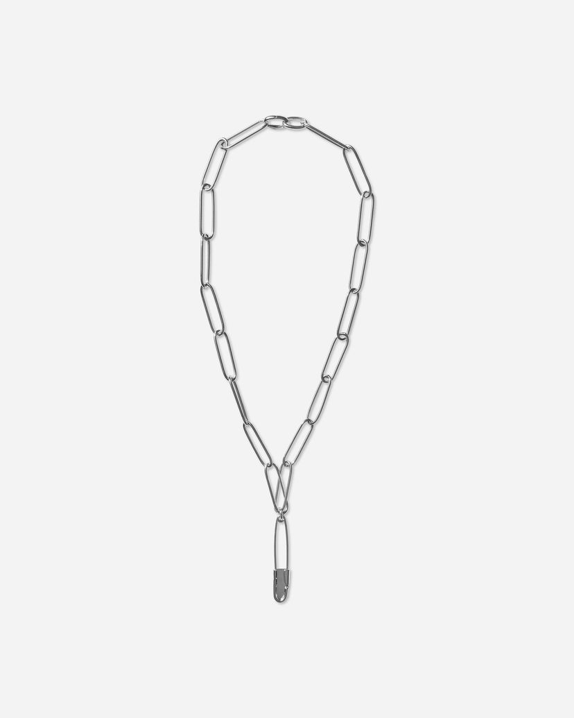Halsband UNDERCOVER Safety Pin Chain Necklace Metallisk | UP2E4N01 SILVER
