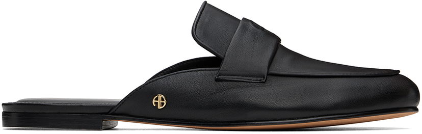 Kläder Anine Bing Anine Bing Corinne Leather Mules Svart | A-14-1165-000