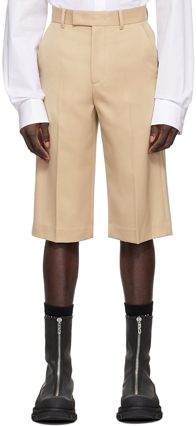 Shorts We11done We11done Tailored Shorts Beige | WD-PT1-22-267-M-BG