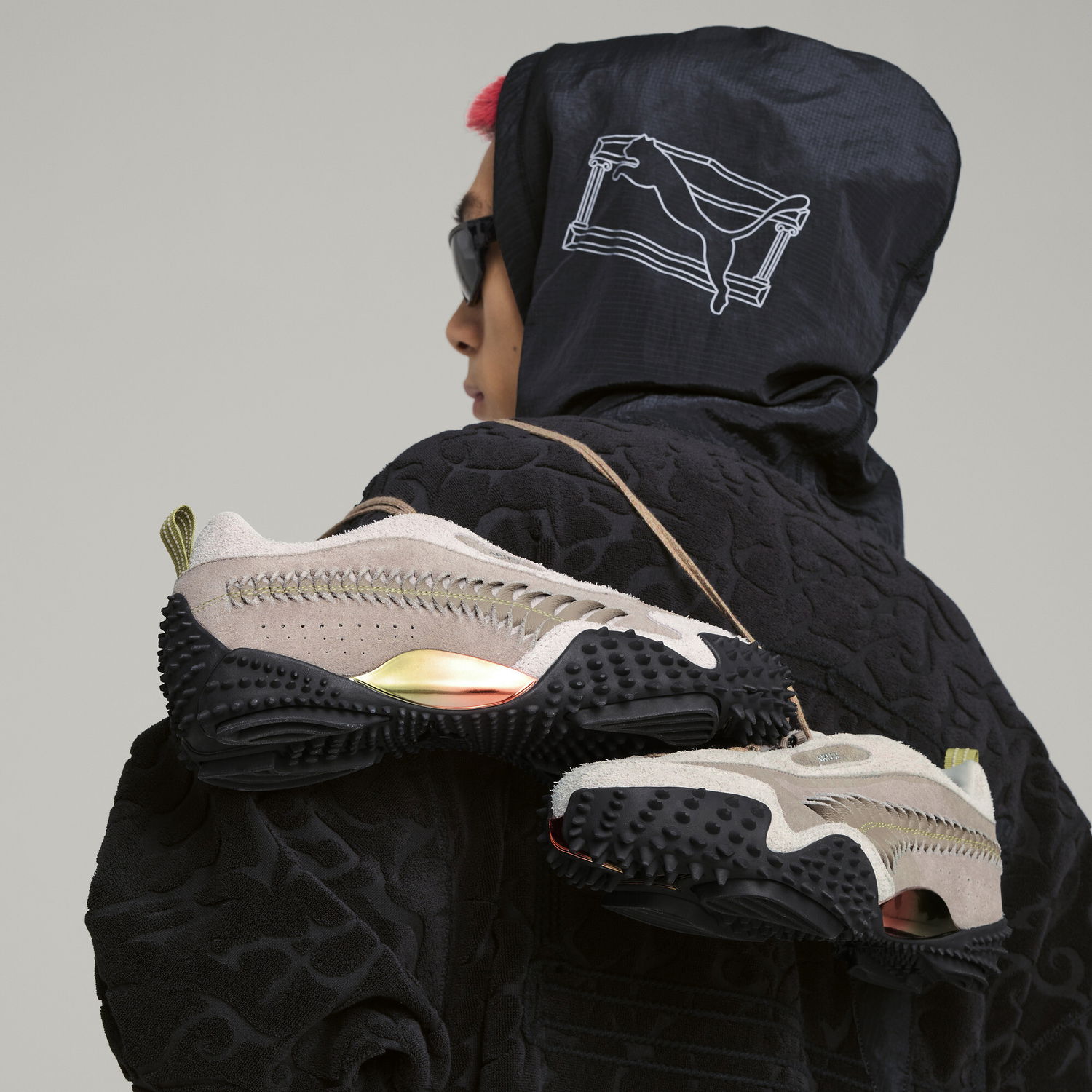 Sneakers och skor Puma PUMA x ARIES Mostro Craft Beige | 401318_01, 1