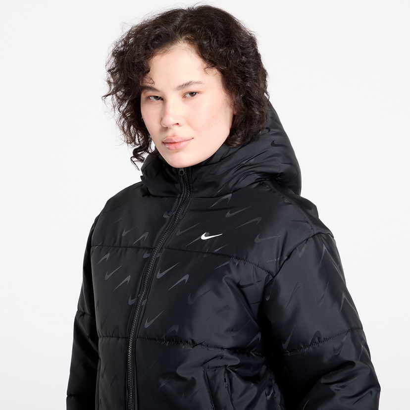 Pufferjacka Nike W Nsw Tf Snfl Nk Clsc Pfr Aop Puffer Jacket Svart | FV7941-010