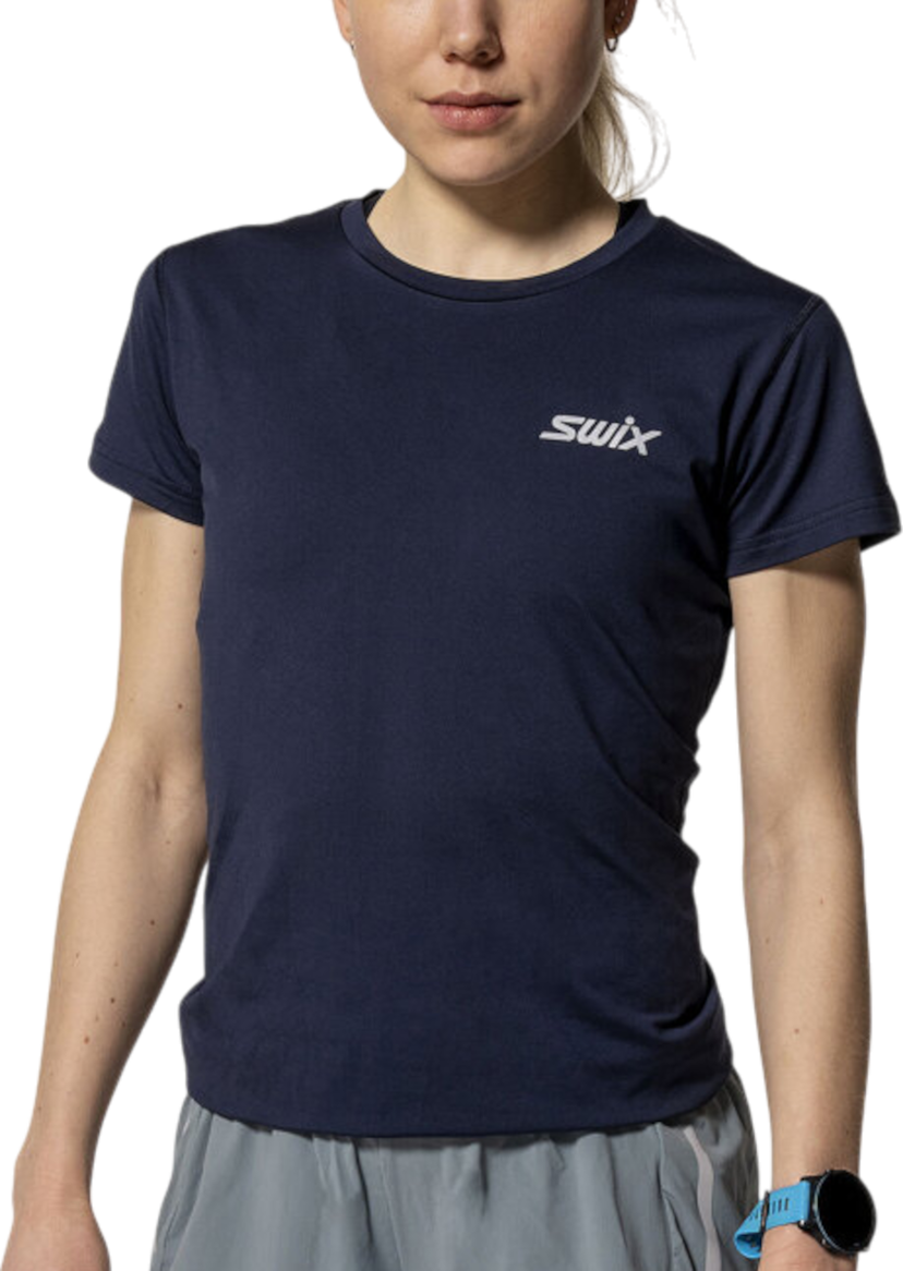 T-shirt SWIX Swix Pace NTS Short Sleeve Baselayer Top Mörkblå | 10037-23-75100