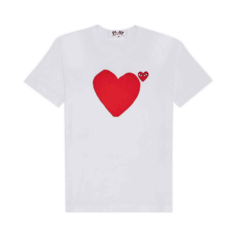 T-shirt Comme des Garçons PLAY Heart T-Shirt Vit | P1T221 1