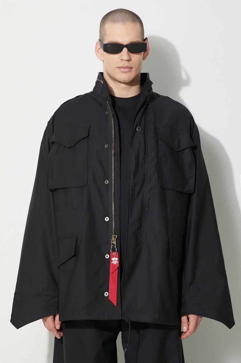 Parkas Alpha Industries M-65 Oversize Jacket Svart | 100103