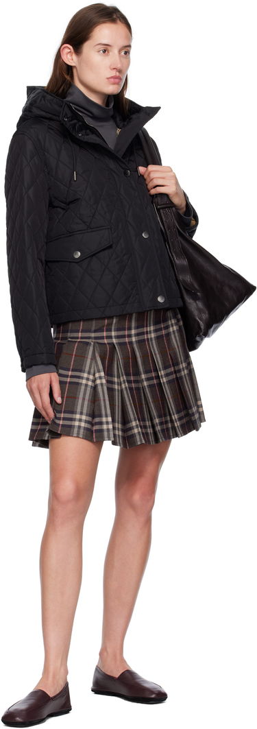 Jacka Burberry Burberry Pembroke Quilted Hooded Jacket Svart | 8113838, 3