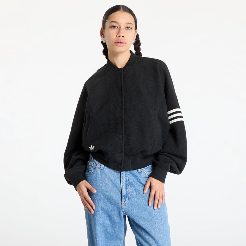 Bomberjacka adidas Originals Neuclassics Boucle Bomber Jacket Svart | JI8525