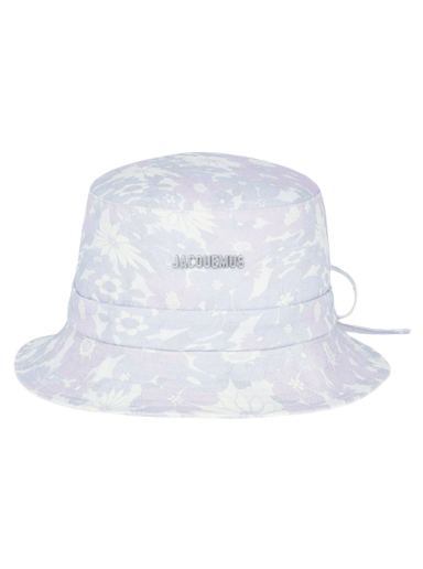Hatt Jacquemus Bob Gadjo Bow Knotted Print Vit | 223AC001-5002-6AG