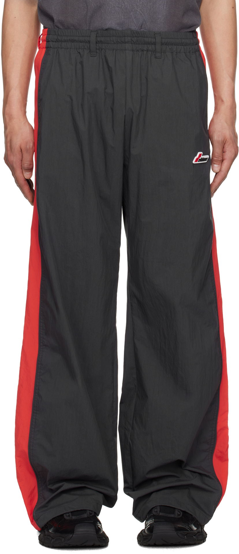 Träningsbyxor We11done We11done Selldone Colorblock Trousers Svart | WD-PT1-25-246-U-CH