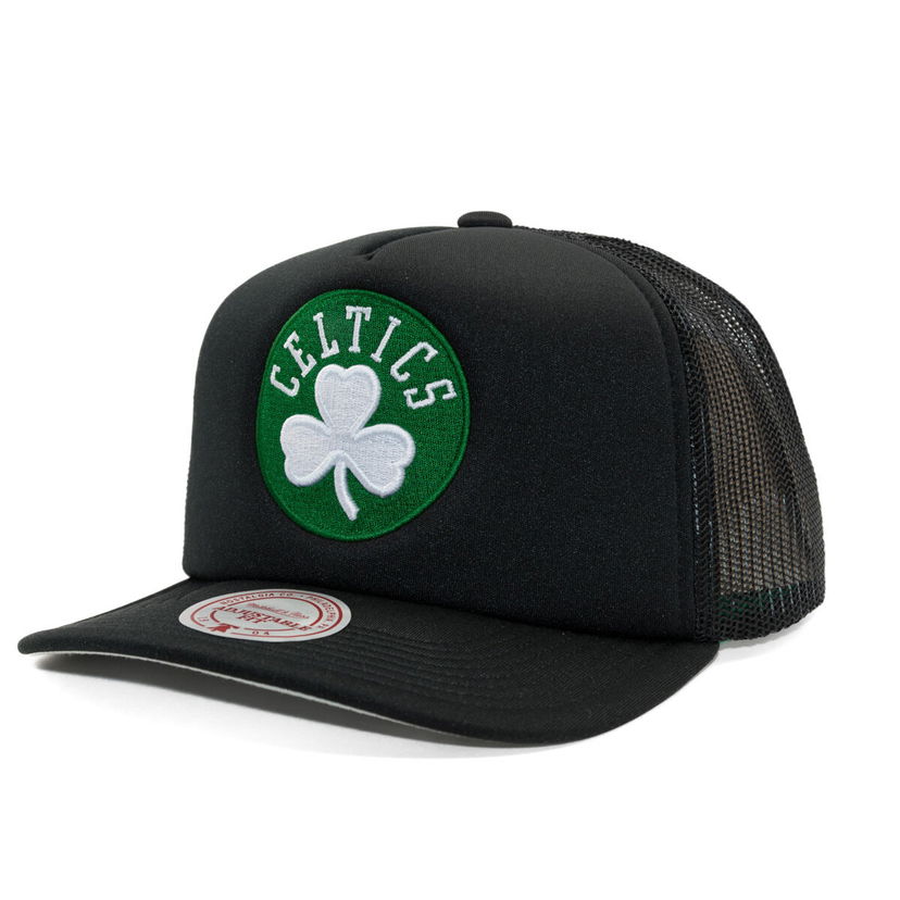 Keps Mitchell & Ness Mitchell & Ness Hidden Trucker Hat Boston Celtics Svart | HT11408-BCEBLCK