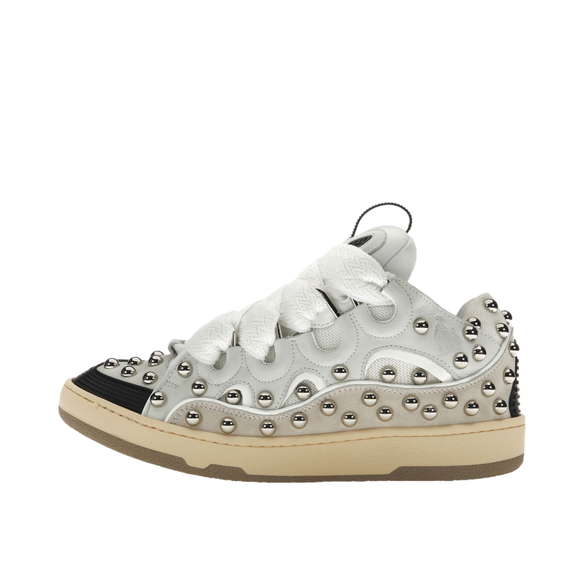 Sneakers och skor LANVIN Studded Leather Curb "White" Vit | FMSKRK11STCAH2300